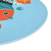 Tropische Fischsorte Thunder_Cove Schneidebrett (Ecke)