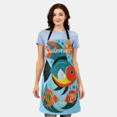 Tropische Fischsorte Thunder_Cove Schürze (Getragen)