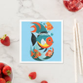 Tropische Fischsorte Thunder_Cove Serviette (Beispiel)