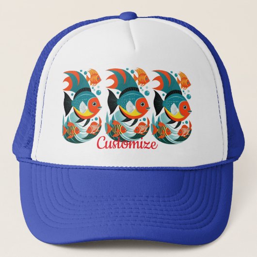 Tropische Fischsorte Thunder_Cove Truckerkappe (Vorderseite)