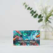 Tropische Fischteiche und Gärten Visitenkarte (Stehend Vorderseite)