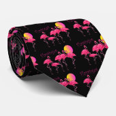 Tropische Flamingo-Kunst-Geschenke Krawatte (Gerollt)