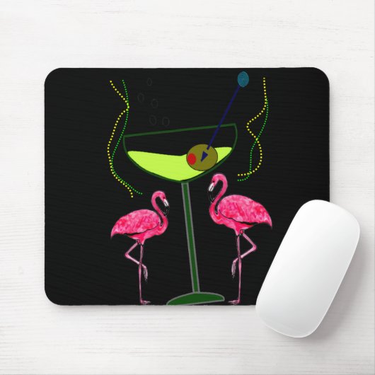 Tropische Flamingo-Kunst-Geschenke Mousepad (Mit Mouse)