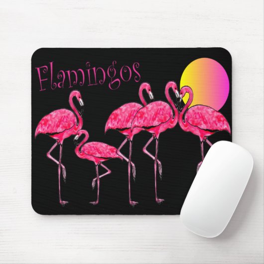Tropische Flamingo-Kunst-Geschenke Mousepad (Mit Mouse)