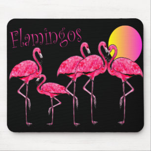 Tropische Flamingo-Kunst-Geschenke Mousepad