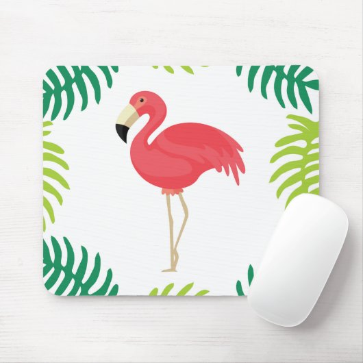 Tropische Flamingo-Mausunterlage Mousepad (Mit Mouse)