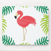 Tropische Flamingo-Mausunterlage Mousepad (Vorne)