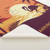 Tropische Flamingo-Namedecken Sherpadecke (3/4)