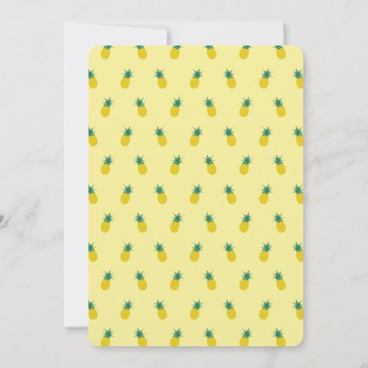 Tropische Flamingo-Party Einladung (12x18) (Rückseite)