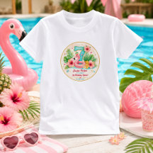 Tropische Flamingo-Poolparty zum 7. Geburtstag Spl