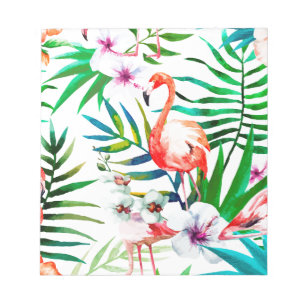 Tropische Flamingokunst Notizblock