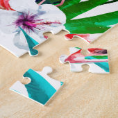 Tropische Flamingokunst Puzzle (Seite)