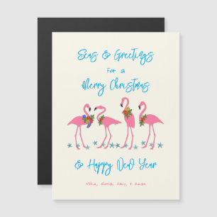 Tropische Flamingos Seas n Grüße Magnetkarten Magnetkarte