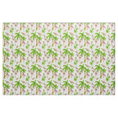 Tropische Flamingos und Blume Stoff (Fat Quarter (45,7 x 55,9 cm))