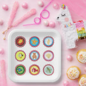 Tropische Flaschenkappen Design Ozean und Wildtier Pappteller (Party)