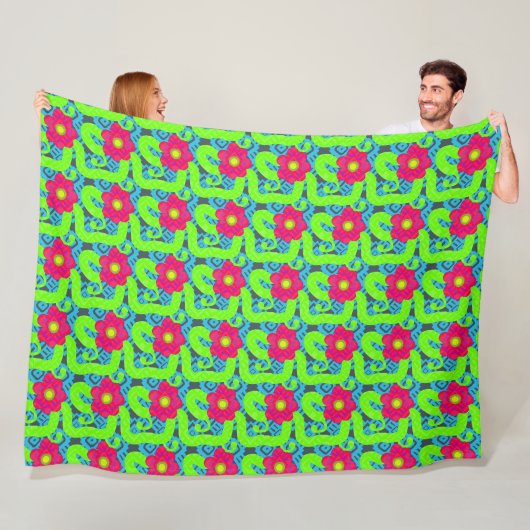 Tropische Fleece für Blumendruck (Beispiel)