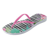 Tropische Flip Flops Badesandalen (Schrägansicht)