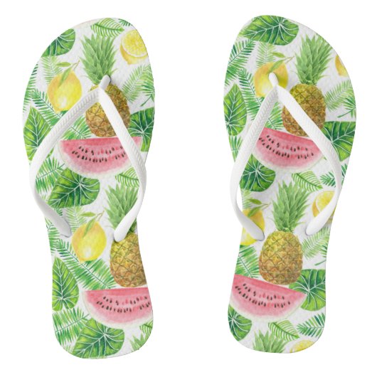 Tropische Flip-Flops Badesandalen (Fußbett)