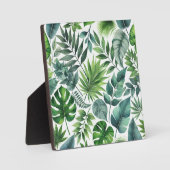 Tropische Flora Art Frame Fotoplatte (Vorderseite)