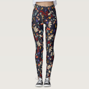 Tropische Flora: Botanischer Zufall Vintag. Leggings