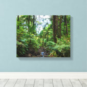 Tropische Flora des belebten Regenwaldes Leinwanddruck (Insitu (Holzboden))