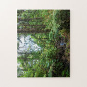 Tropische Flora des belebten Regenwaldes Puzzle (Vertikal)