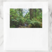 Tropische Flora des belebten Regenwaldes Rechteckiger Aufkleber (Tasche)