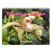 Tropische Flora fotografisch Kalender (Titelbild)