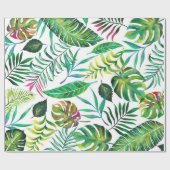 Tropische Flora Geschenkpapier (Flach)
