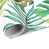 Tropische Flora Geschenkpapier (Rolleneckpunkt)