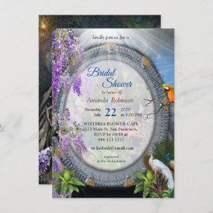 Tropische Flora Paradies Landschaft Portal Einladu Einladung