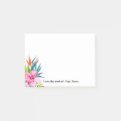 Tropische Flora vom Schreibtisch aus Post-it Klebezettel (Vorderseite)