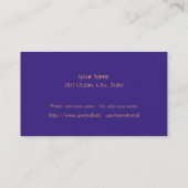 Tropische florale Bird-of-Paradise-Visitenkarte Visitenkarte (Rückseite)