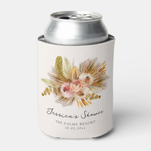Tropische Florale Vintage-Brautparty Dosenkühler