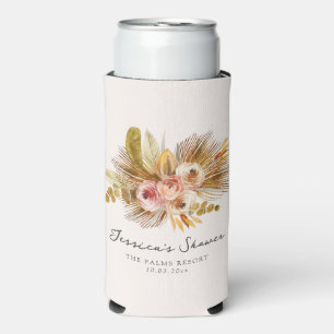 Tropische Florale Vintage-Brautparty Selters Dosenkühler