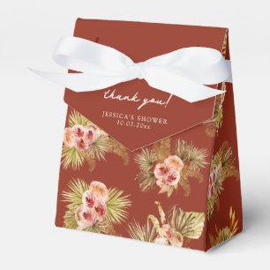 Tropische Florale Vintage-Hochzeitsdusche Geschenkschachtel
