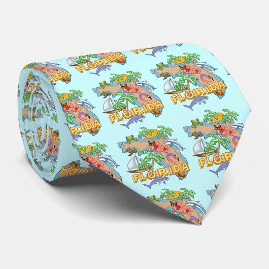 Tropische Florida Krawatte (Gerollt)