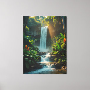 Tropische Flucht - Deep Dschungel Leinwand