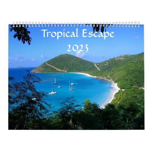 Tropische Flucht - Kalender 2023 (Titelbild)