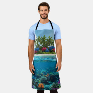 Tropische Flucht - Kochen mit Island Vibes Schürze