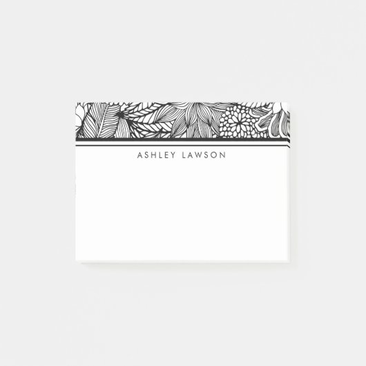 Tropische Flucht | Personalisierte Farbe Ihre eige Post-it Klebezettel (Vorderseite)