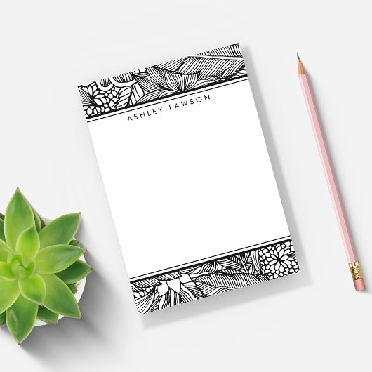 Tropische Flucht | Personalisierte Farbe Ihre eige Post-it Klebezettel