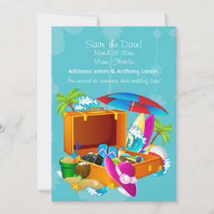 Tropische Flucht-Save the Date Mitteilung Save The Date