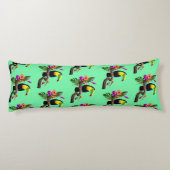 "Tropische Flucht" Seitenschläferkissen (Rückseite)