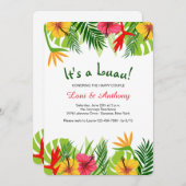 Tropische Fluchteinladung Einladung (Vorne/Hinten)