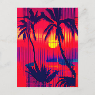 Tropische Fluchtfantasie Postkarte
