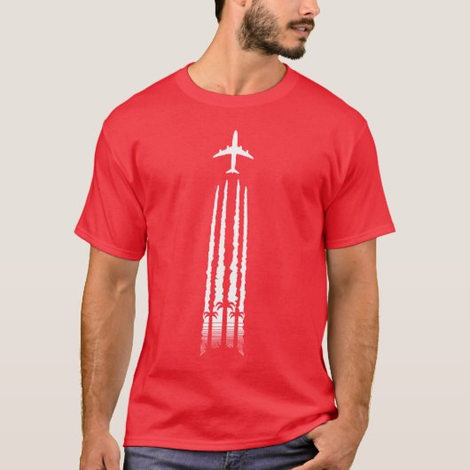 Tropische Fluglinie T-Shirt (Vorderseite)