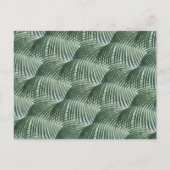 Tropische Foliage & Blume Gold Baby Brunch Dusche Einladungspostkarte (Rückseite)