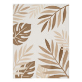 Tropische Foliage - Japandi Poster-Minimal-Mauer K Poster (Vorderseite)