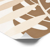 Tropische Foliage - Japandi Poster-Minimal-Mauer K Poster (Ecke)
